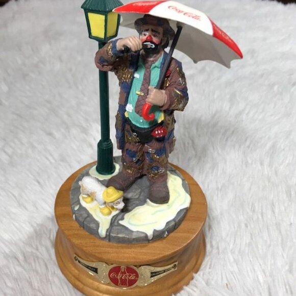 Vintage Coca-Cola Limited Edition Emmett Kelly Time for a Coke Musical Figurine - Picture 6 of 12